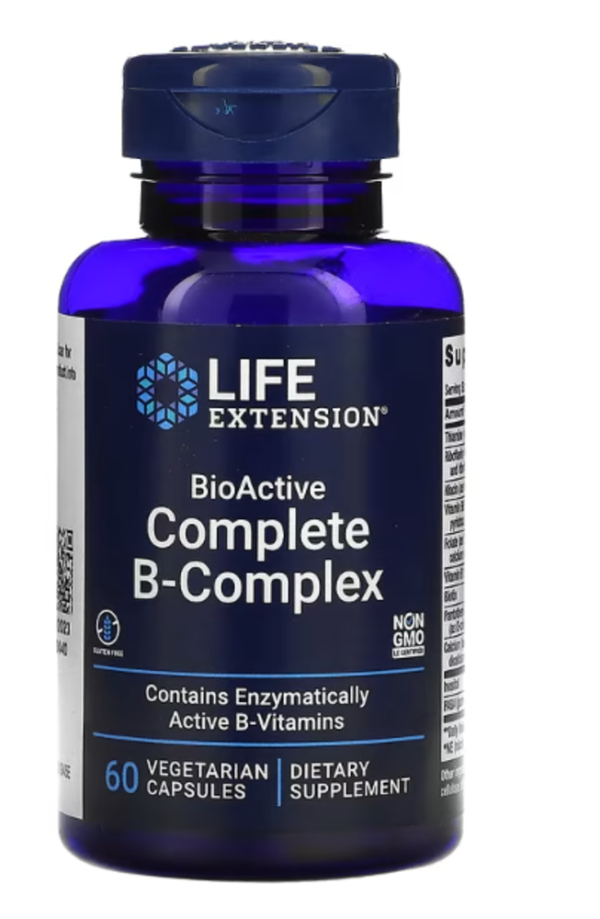 Life Extension, BioActive Complete B-Complex, 60 Vegetarian Capsules