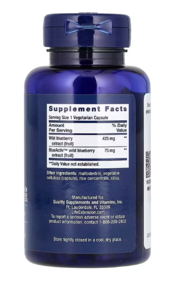 Life Extension, Blueberry Extract Capsules, 60 Vegetarian Capsules
