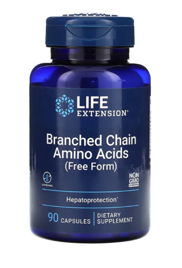 Life Extension, Branched Chain Amino Acids, Free Form, 90 Capsules