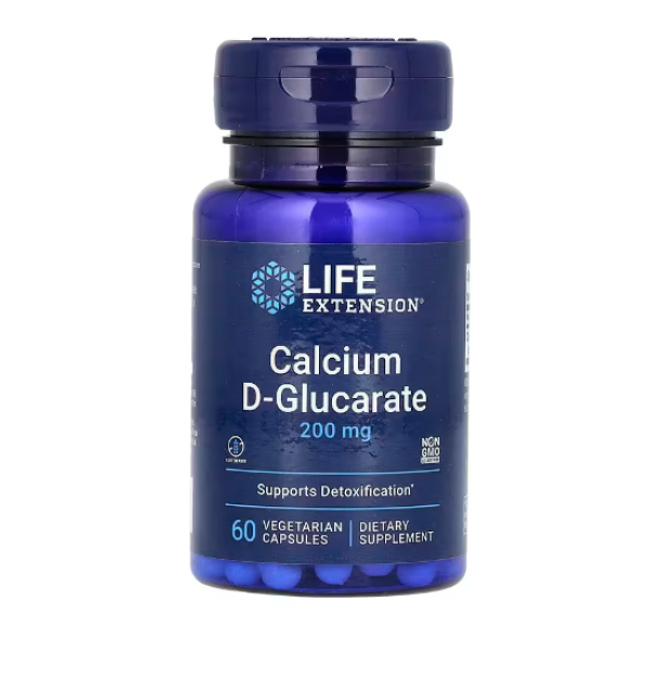 Life Extension, Calcium D-Glucarate, 200 mg, 60 Vegetarian Capsules