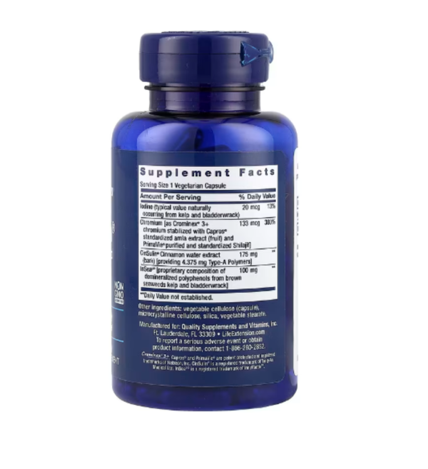 Life Extension, CinSulin with InSea2 and Crominex 3+, 90 Vegetarian Capsules