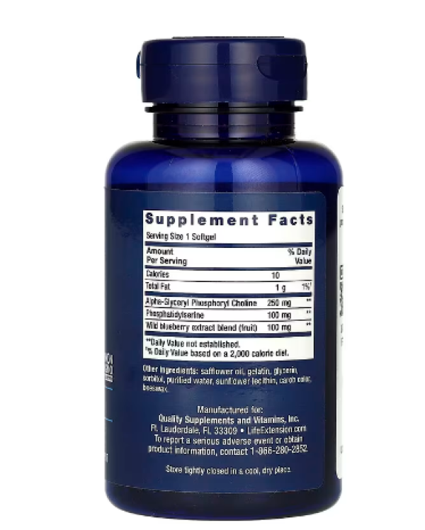 Life Extension, Cognitex Alpha GPC, 30 Softgels