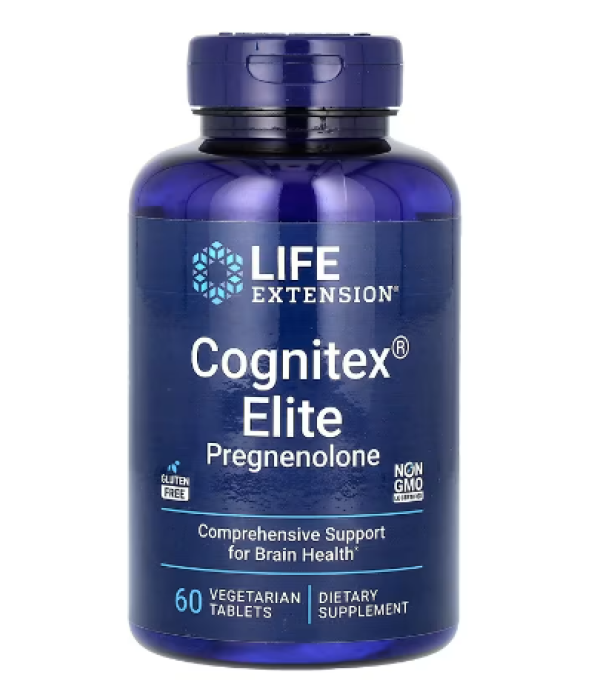 Life Extension, Cognitex Elite Pregnenolone, 60 Vegetarian Tablets