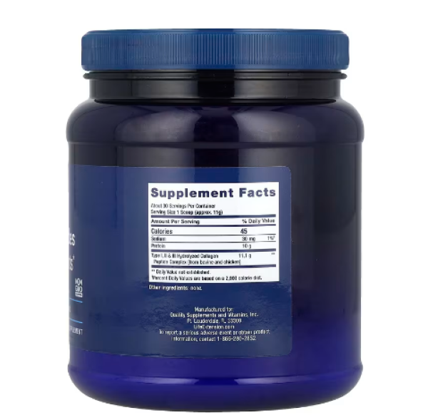 Life Extension, Collagen Peptides For Skin & Joints, 12 oz (343 g)