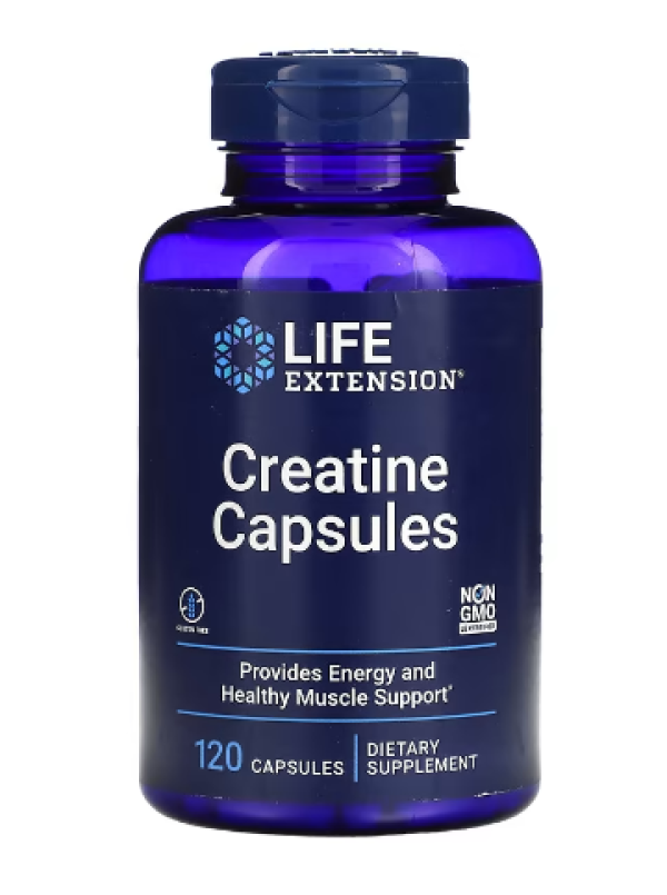Life Extension, Creatine Capsules, 120 Capsules