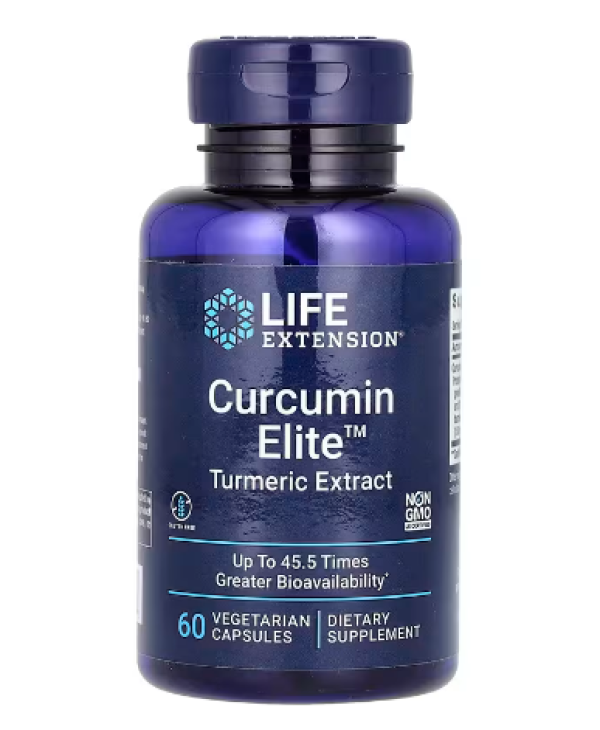Life Extension, Curcumin Elite, Turmeric Extract, 60 Vegetarian Capsules