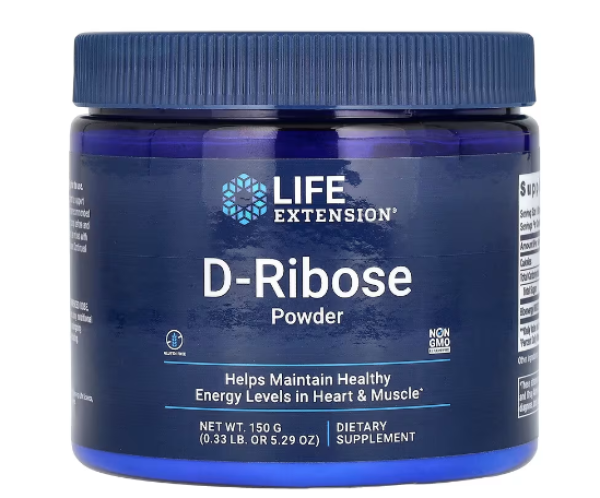 Life Extension, D-Ribose Powder, 5.29 oz (150 g)