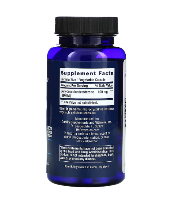 Life Extension, DHEA, 100 mg, 60 Vegetarian Capsules