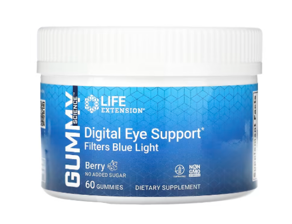 Life Extension, Digital Eye Support, Berry, 60 Gummies