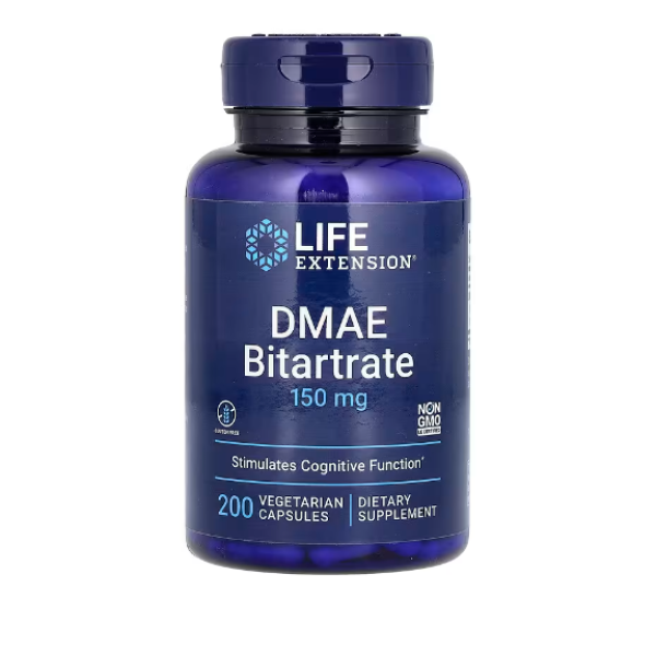 Life Extension, DMAE Bitartrate, 150 mg, 200 Vegetarian Capsules