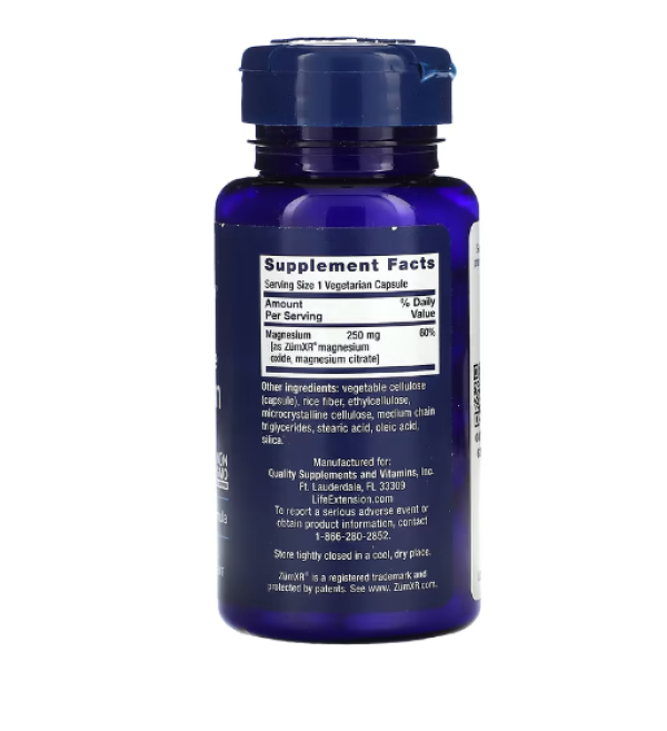 Life Extension, Extend-Release Magnesium, 60 Vegetarian Capsules