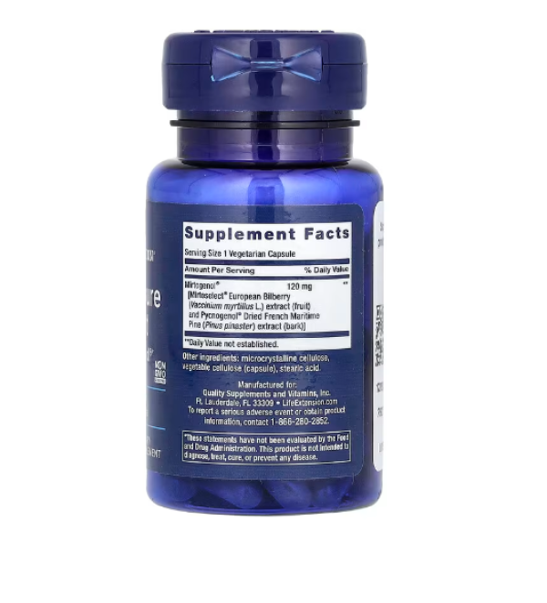 Life Extension, Eye Pressure Support with Mirtogenol, 30 Vegetarian Capsules