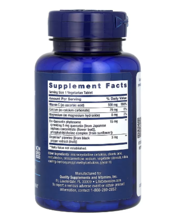 Life Extension, Fast-C and Bio-Quercetin Phytosome, 60 Vegetarian Tablets