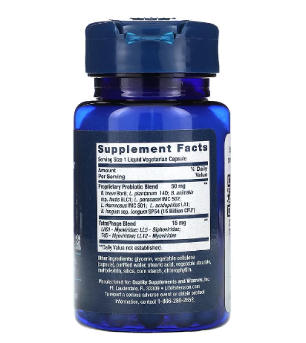 Life Extension, Florassist Probiotic, GI with Phage Technology, 30 Liquid Vegetarian Capsules