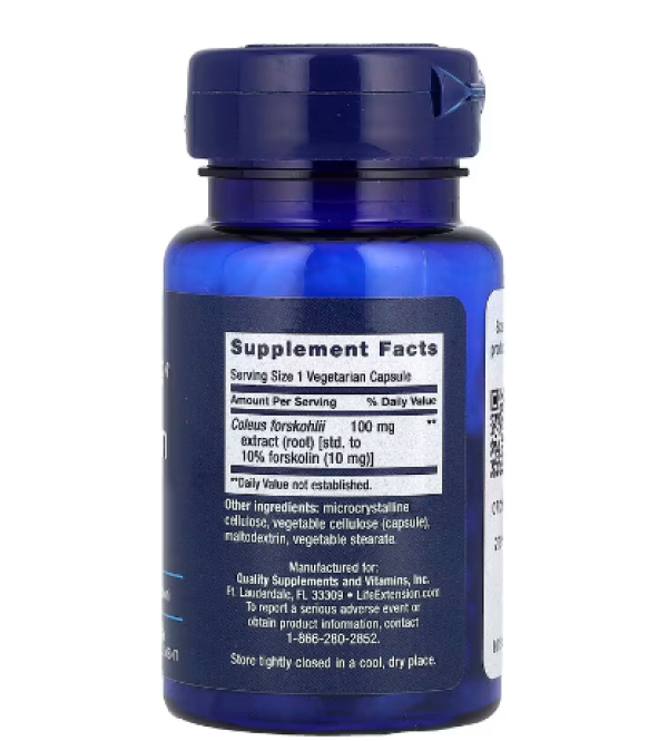 Life Extension, Forskolin, 10 mg, 60 Vegetarian Capsules