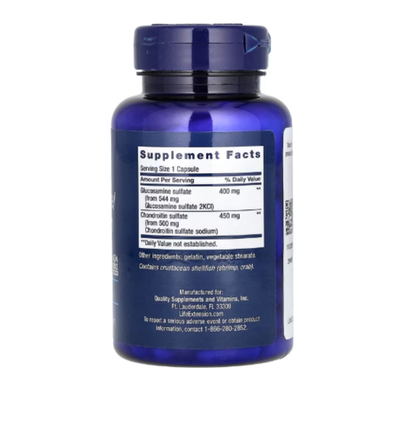 Life Extension, Glucosamine/Chondroitin, 100 Capsules