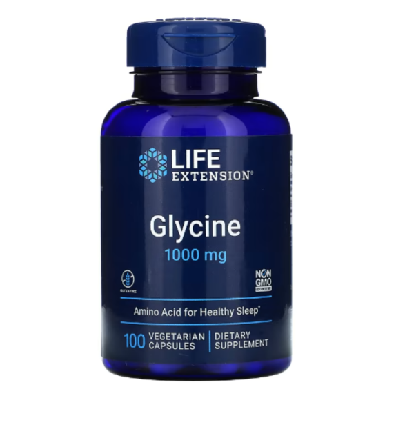 Life Extension, Glycine, 1,000 mg, 100 Vegetarian Capsules