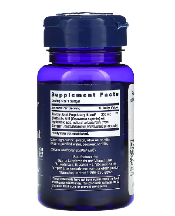 Life Extension, Krill Healthy Joint Formula, 30 Softgels