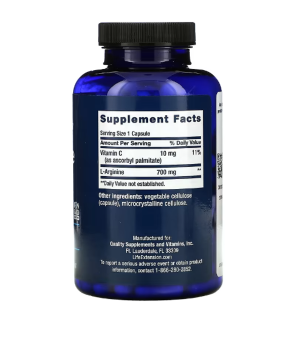 Life Extension, L-Arginine Caps, 700 mg, 200 Capsules