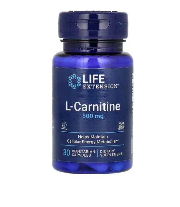 Life Extension, L-Carnitine, 500 mg, 30 Vegetarian Capsules
