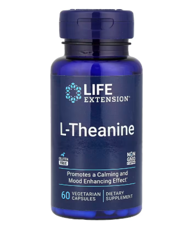 Life Extension, L-Theanine, 60 Vegetarian Capsules
