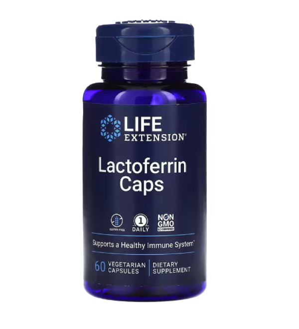 Life Extension, Lactoferrin Caps, 60 Vegetarian Capsules