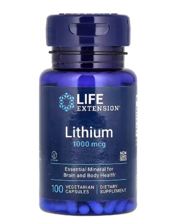 Life Extension, Lithium, 1,000 mcg, 100 Vegetarian Capsules