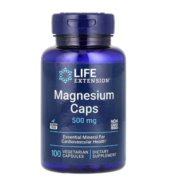 Life Extension, Magnesium Caps, 500 mg, 100 Vegetarian Capsules
