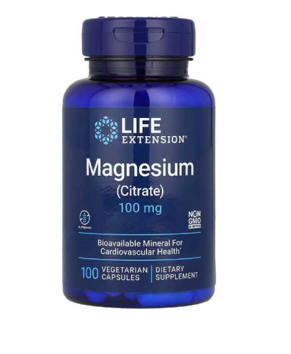 Life Extension, Magnesium (Citrate), 100 mg, 100 Vegetarian Capsules