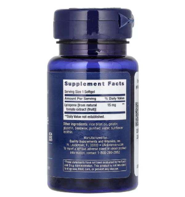 Life Extension, Mega Lycopene, 15 mg, 90 Softgels