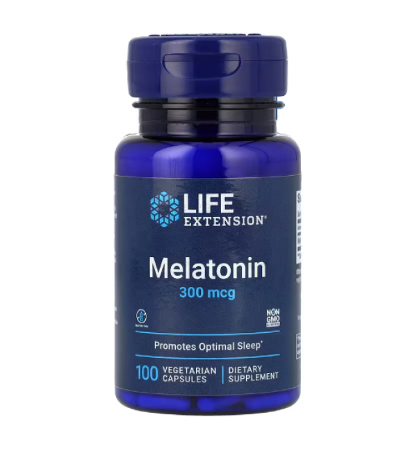 Life Extension, Melatonin, 300 mcg, 100 Vegetarian Capsules