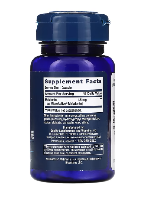 Life Extension, Melatonin IR/XR, 60 Capsules