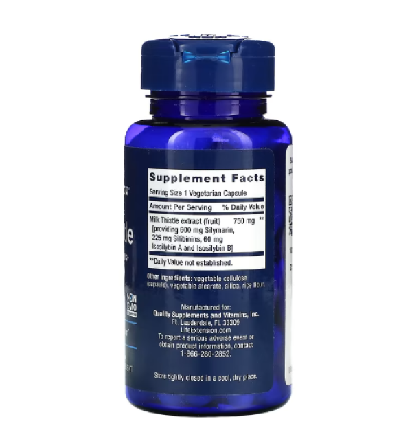 Life Extension, Milk Thistle, 60 Vegetarian Capsules