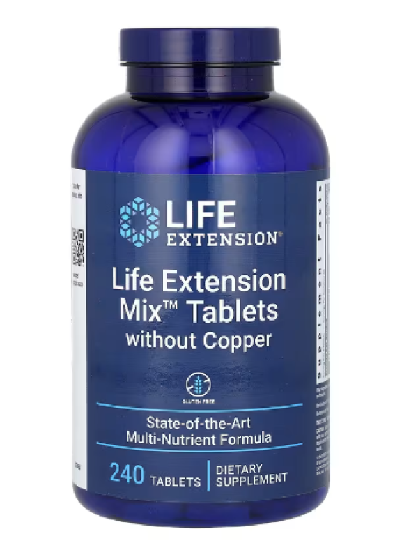 Life Extension, Mix Tablets Without Copper, 240 Tablets