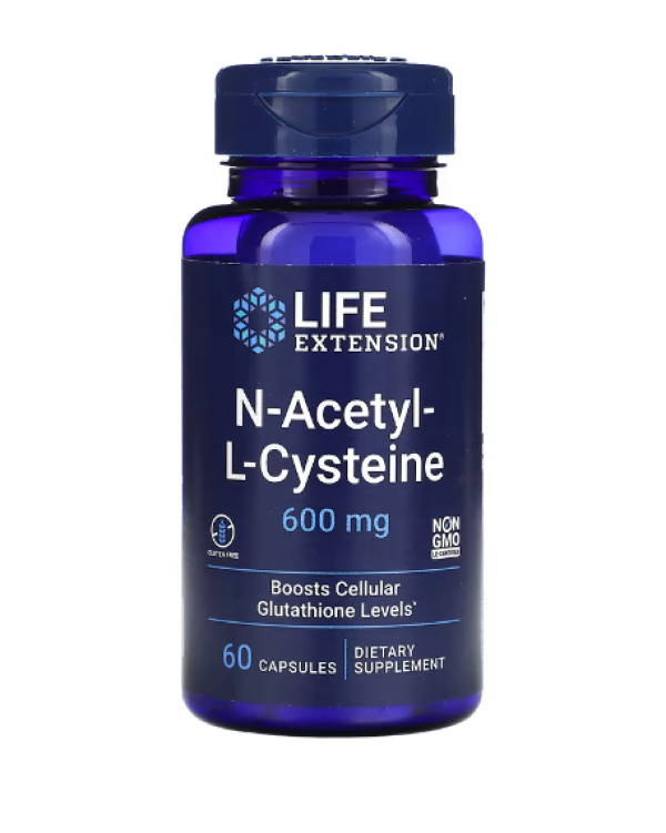 Life Extension, N-Acetyl-L-Cysteine, 600 mg, 60 Capsules