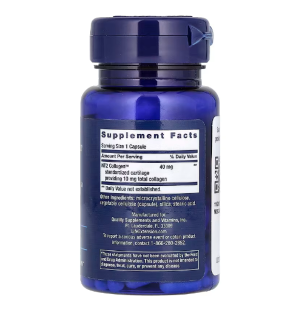 Life Extension, NT2 Collagen, 60 Small Capsules