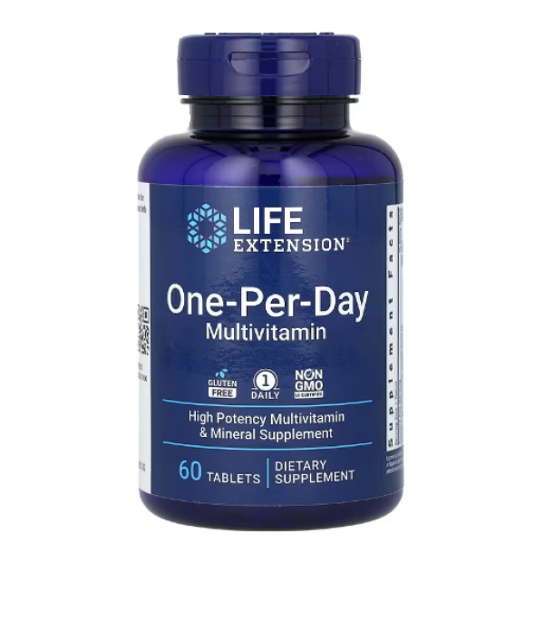 Life Extension, One-Per-Day Multivitamin, 60 Tablets