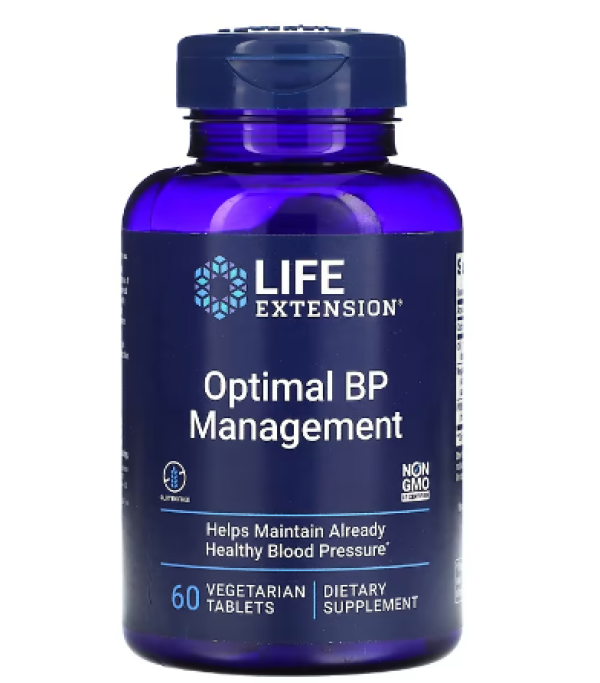Life Extension, Optimal BP Management, 60 Vegetarian Tablets