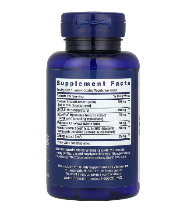 Life Extension, Optimized Broccoli and Myrosinase, 30 Vegetarian Capsules