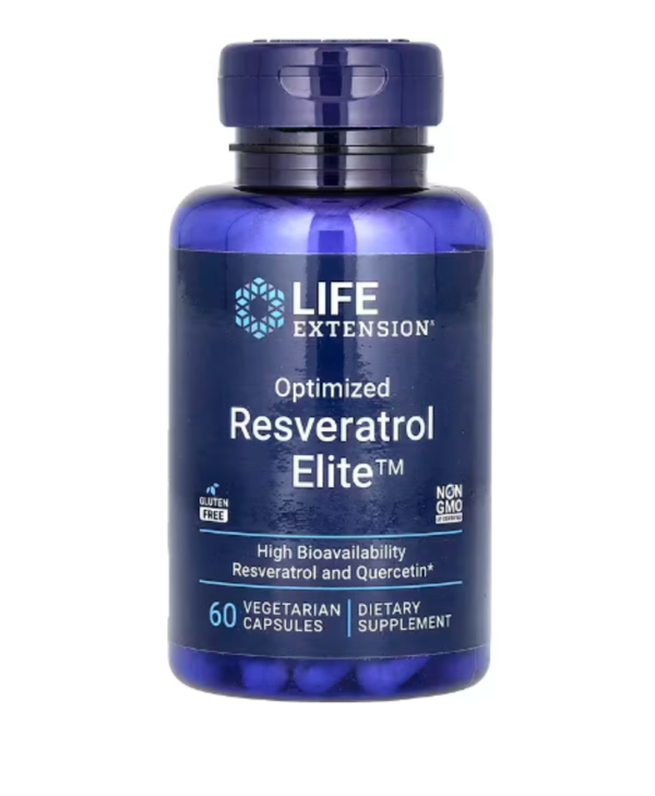 Life Extension, Optimized Resveratrol Elite, 60 Vegetarian Capsules