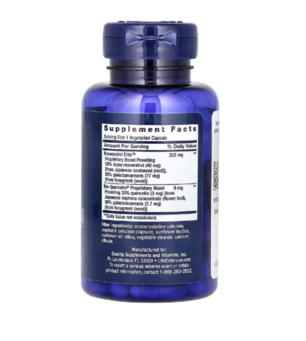 Life Extension, Optimized Resveratrol Elite, 60 Vegetarian Capsules