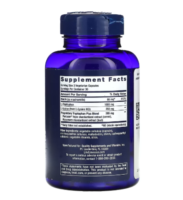 Life Extension, Optimized Tryptophan Plus, 90 Vegetarian Capsules