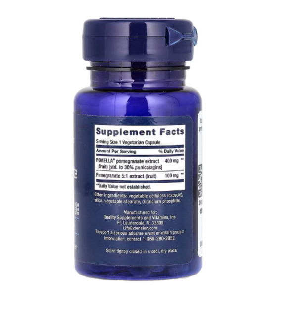 Life Extension, Pomegranate Fruit Extract, 30 Vegetarian Capsules