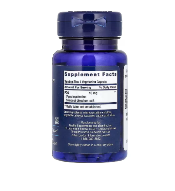 Life Extension, PQQ Caps, 10 mg, 30 Vegetarian Capsules