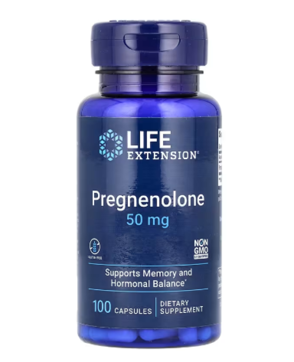 Life Extension, Pregnenolone, 50 mg, 100 Capsules