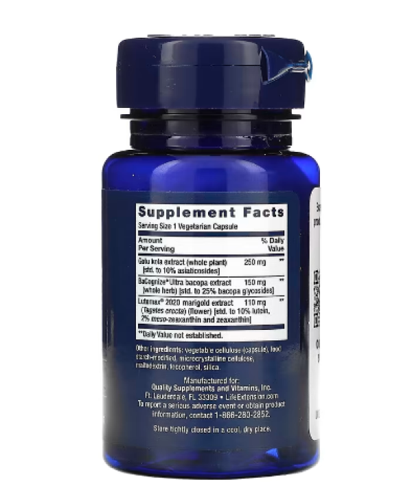 Life Extension, Quick Brain Nootropic, 30 Vegetarian Capsules