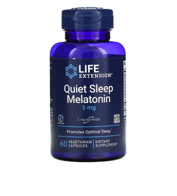 Life Extension, Quiet Sleep, Melatonin, 5 mg, 60 Vegetarian Capsules