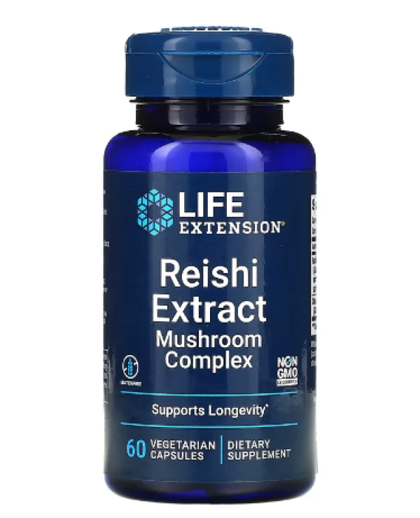 Life Extension, Reishi Extract Mushroom Complex, 60 Vegetarian Capsules