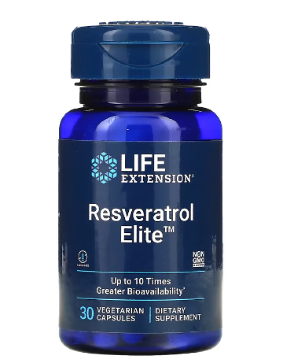 Life Extension, Resveratrol Elite, 30 Vegetarian Capsules