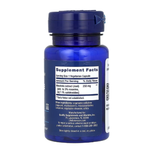 Life Extension, Rhodiola Extract, 250 mg, 60 Vegetarian Capsules